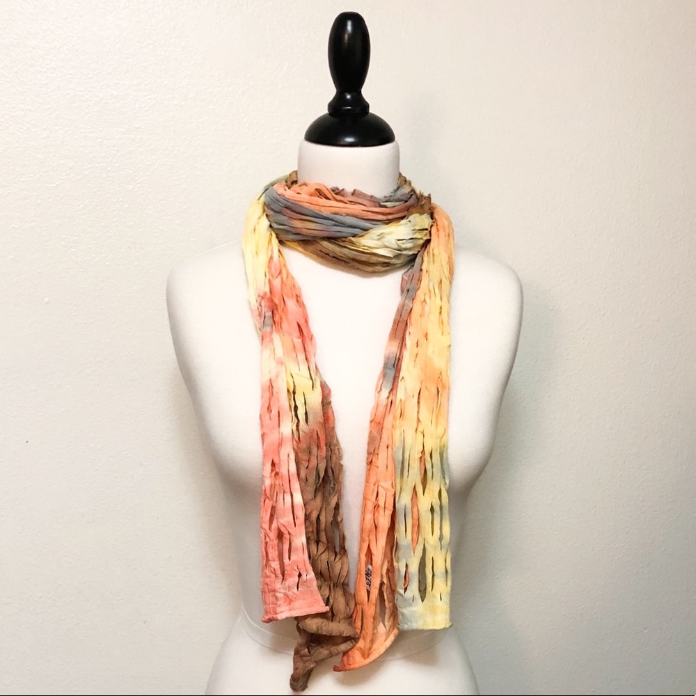 Watercolor Fishnet Scarf - Picture 3 of 3